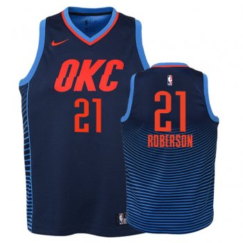 Youth Oklahoma City Thunder #21 Andre Roberson Statement Jersey