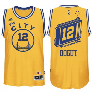 Golden State Warriors #12 Andrew Bogut Hardwood Classics Jersey