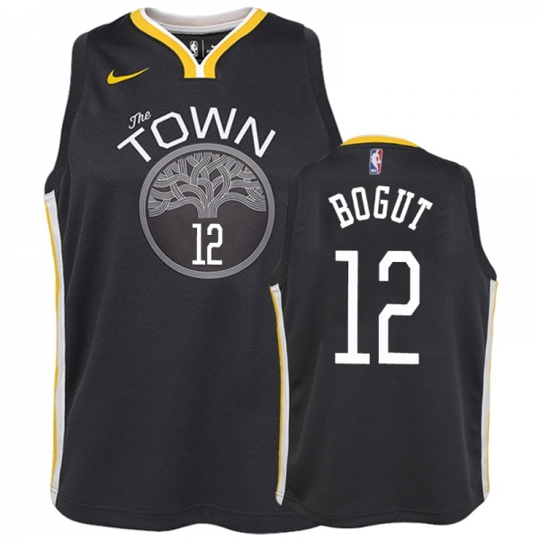 Youth Golden State Warriors #12 Andrew Bogut Statement Jersey