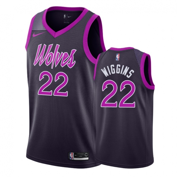 Minnesota Timberwolves Andrew Wiggins #22 Purple 2018-19 City Jersey