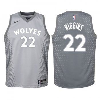 Youth Minnesota Timberwolves #22 Andrew Wiggins City Jersey