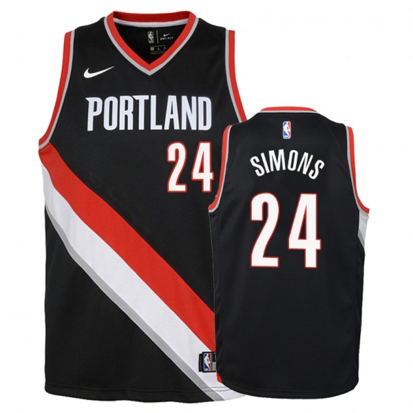 Youth Portland Trail Blazers #24 Anfernee Simons Icon Jersey