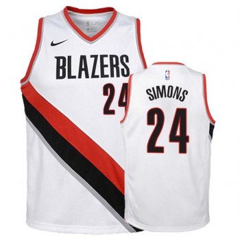 Youth Portland Trail Blazers #24 Anfernee Simons Association Jersey