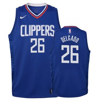 Youth Los Angeles Clippers #26 Angel Delgado Icon Jersey