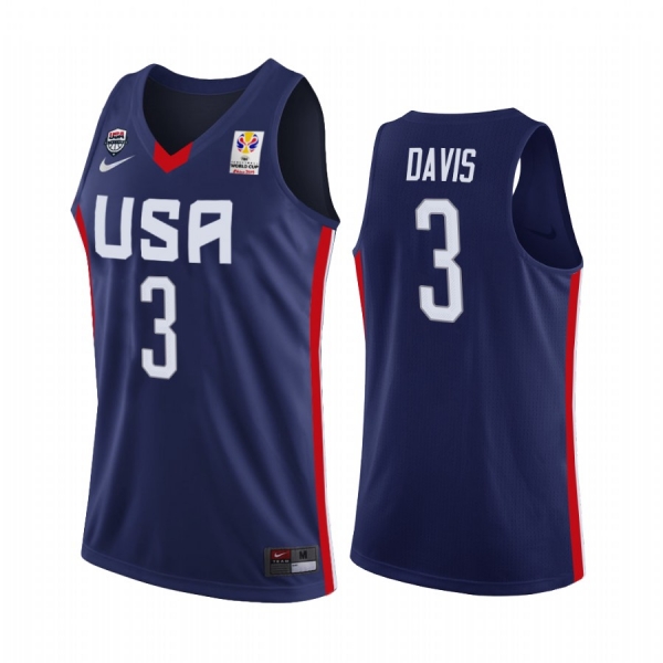 USA #3 Anthony Davis FIBA Basketball World Cup Jersey