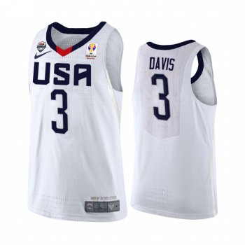 USA #3 Anthony Davis FIBA Basketball World Cup Jersey