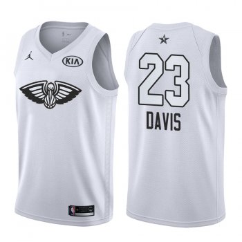 2018 All-Star New Orleans Pelicans Anthony Davis #23 White Jersey