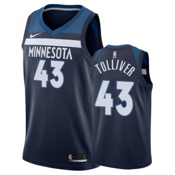 Minnesota Timberwolves Anthony Tolliver #43 Navy Icon Jersey