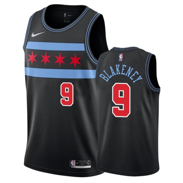 Chicago Bulls #9 Antonio Blakeney City Jersey