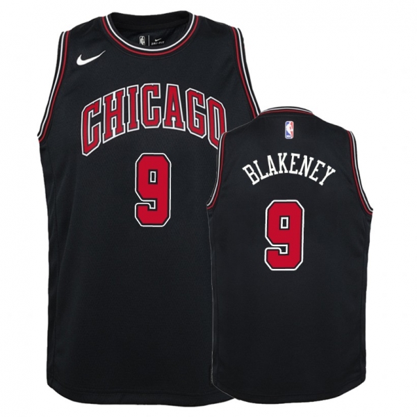 Youth Chicago Bulls #9 Antonio Blakeney Statement Jersey