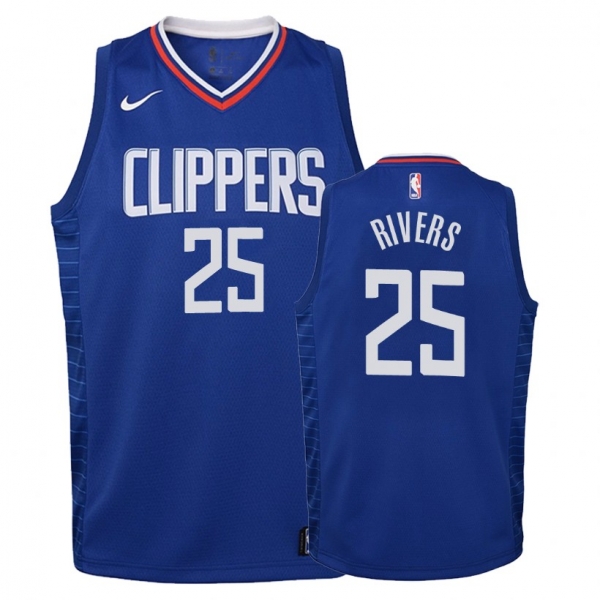 Youth Los Angeles Clippers Austin Rivers #25 Blue Icon Jersey