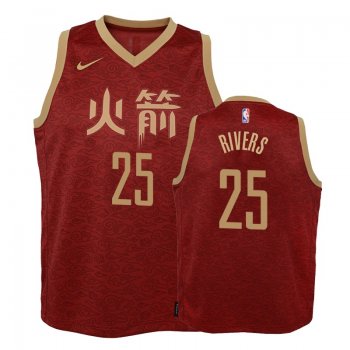 Youth Houston Rockets #25 Austin Rivers City Jersey