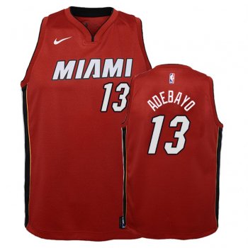 Youth Miami Heat #13 Bam Adebayo Statement Jersey