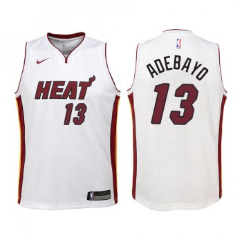 Youth Miami Heat #13 Bam Adebayo Association Jersey