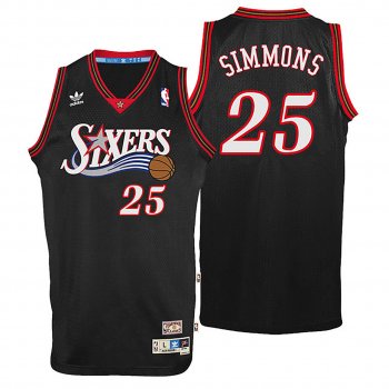 Philadelphia 76ers #25 Ben Simmons Hardwood Classics Jersey