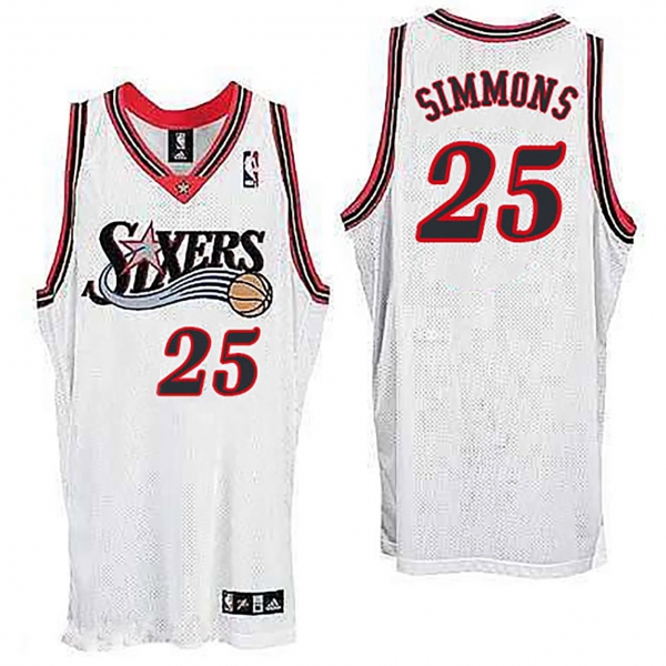 Philadelphia 76ers #25 Ben Simmons Hardwood Classics Jersey