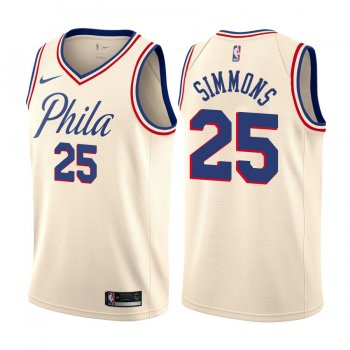 Philadelphia 76ers Ben Simmons #25 Natural City Edition Jersey