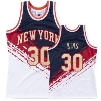 New York Knicks #30 Bernard King Independence Day Jersey