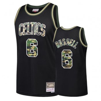 Boston Celtics #6 Bill Russell Straight Fire Jersey