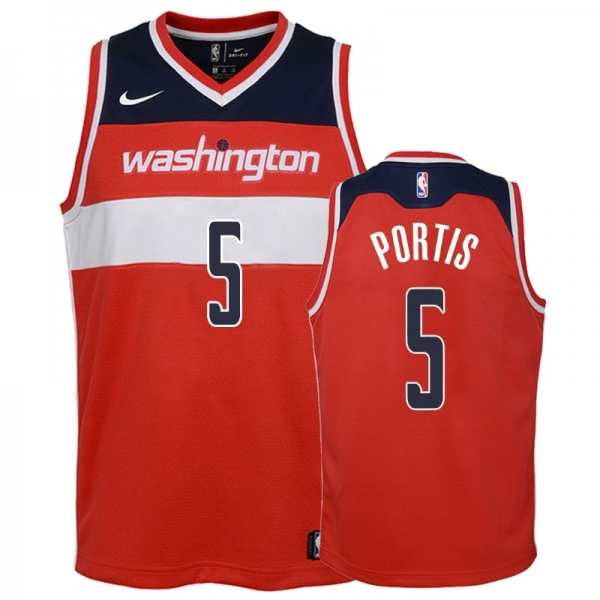 Youth Washington Wizards Bobby Portis #5 Red 18-19 Icon Jersey