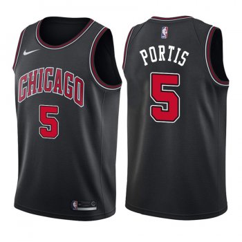 Chicago Bulls #5 Bobby Portis Statement Jersey