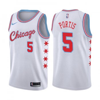 Chicago Bulls #5 Bobby Portis City Jersey