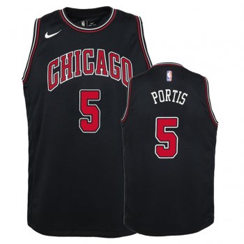 Youth Chicago Bulls #5 Bobby Portis Statement Jersey