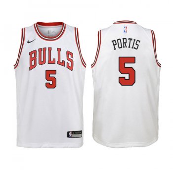 Youth Chicago Bulls #5 Bobby Portis Association Jersey