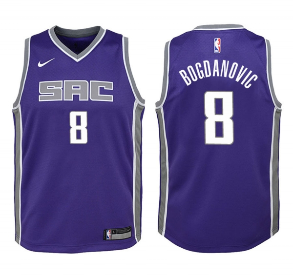 Youth Sacramento Kings #8 Bogdan Bogdanovic Icon Jersey