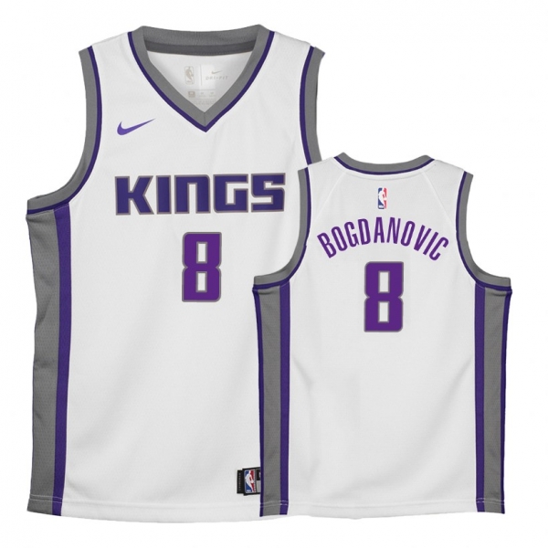 Youth Sacramento Kings #8 Bogdan Bogdanovic Association Jersey