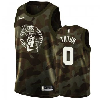 Boston Celtics #0 Jayson Tatum Camo Jersey