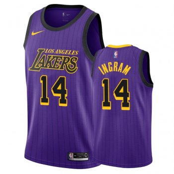 Los Angeles Lakers #14 Brandon Ingram City Jersey