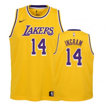 Youth Los Angeles Lakers Brandon Ingram #14 Gold 2018-19 Icon Edition Jersey