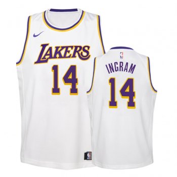 Youth Los Angeles Lakers #14 Brandon Ingram Association Jersey