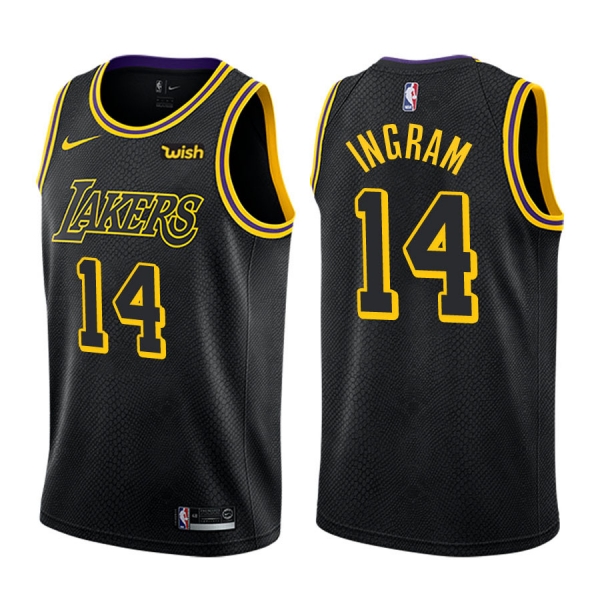 Los Angeles Lakers Brandon Ingram #14 Black City Edition Jersey