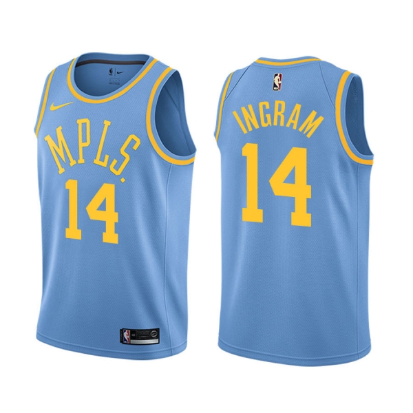 Los Angeles Lakers Brandon Ingram #14 Blue 2017-18 Classic Jersey