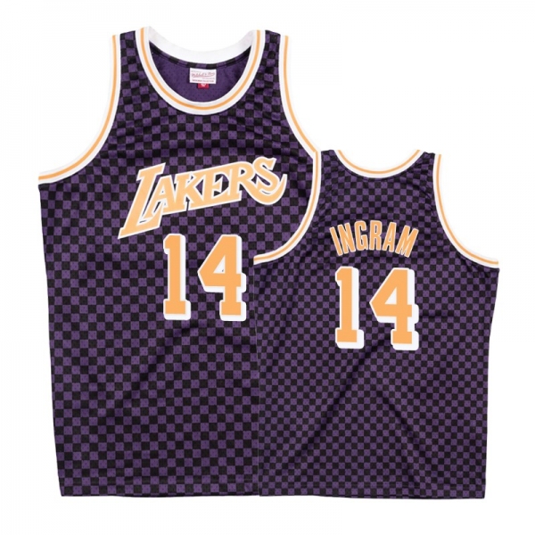 Los Angeles Lakers #14 Brandon Ingram Checkerboard Jersey