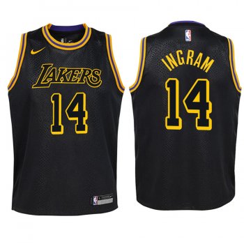 Youth Los Angeles Lakers Brandon Ingram #14 Black City Edition Jersey