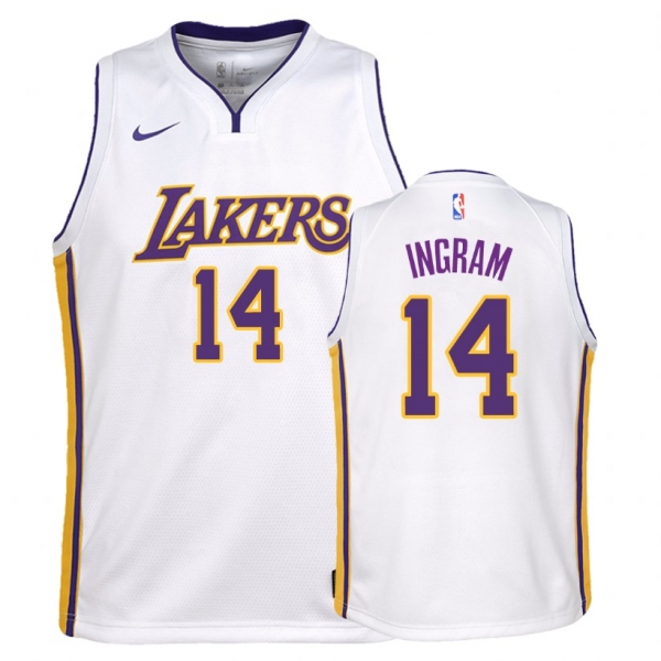 Youth Los Angeles Lakers #14 Brandon Ingram Association Jersey