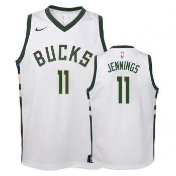 Youth Milwaukee Bucks #11 Brandon Jennings Association Jersey