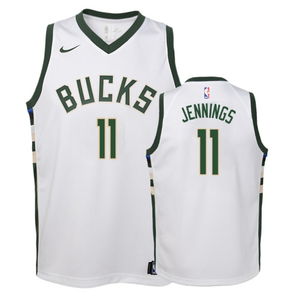 Youth Milwaukee Bucks #11 Brandon Jennings Association Jersey