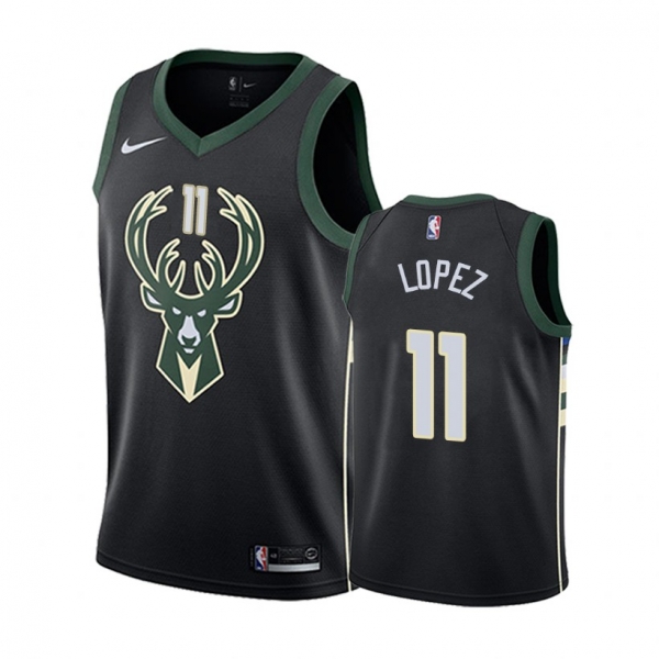 Milwaukee Bucks #11 Brook Lopez Statement Jersey