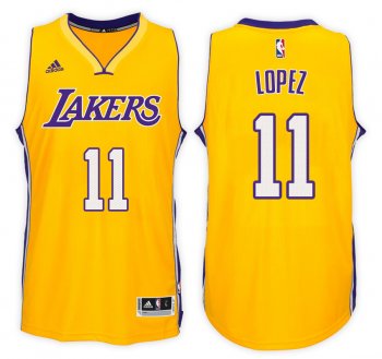 Lakers Brook Lopez Gold NBA Swingman Home Jersey