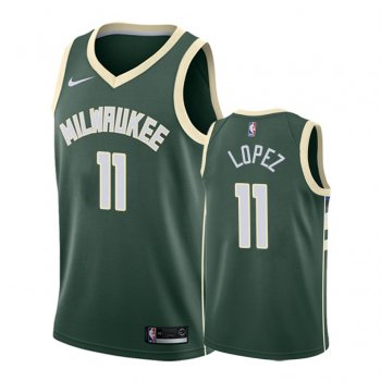 Milwaukee Bucks #11 Brook Lopez Icon Jersey