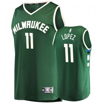 Milwaukee Bucks #11 Brook Lopez Icon Jersey