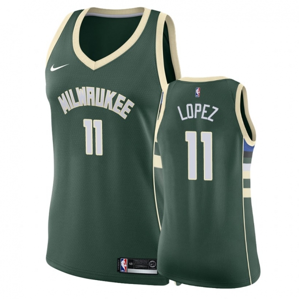 Women's Milwaukee Bucks #11 Brook Lopez Icon Jersey