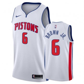 Detroit Pistons #6 Bruce Brown Jr. Association Jersey