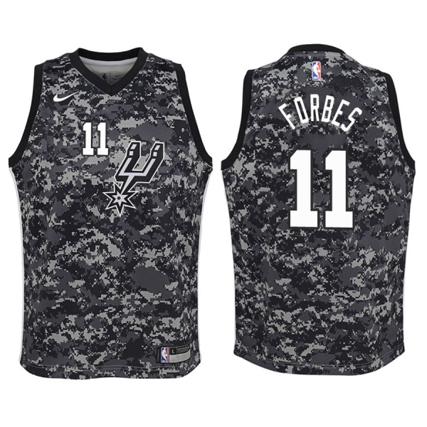 Youth San Antonio Spurs #11 Bryn Forbes City Jersey