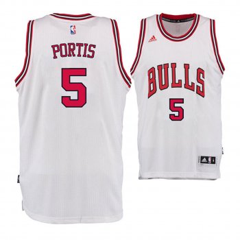 Chicago Bulls #5 Bobby Portis Home Jersey