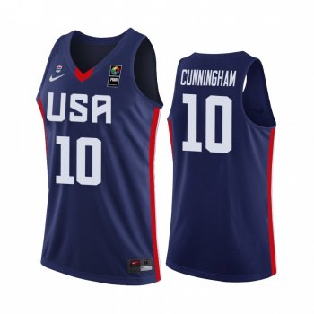 USA Team #10 Cade Cunningham FIBA Basketball World Cup Jersey